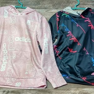 Two Adidas hoodies